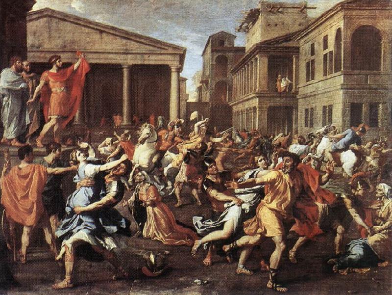 The Rape of the Sabine Women af, POUSSIN, Nicolas